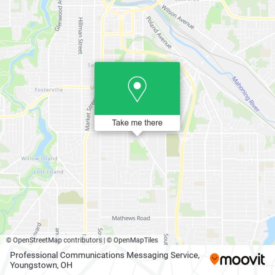 Professional Communications Messaging Service map
