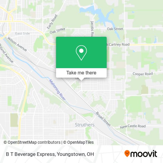 B T Beverage Express map
