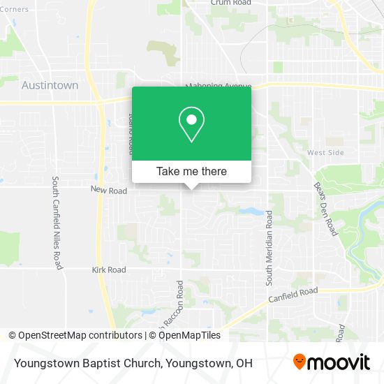 Youngstown Baptist Church map