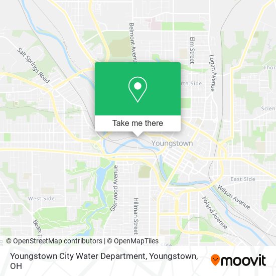 Youngstown City Water Department map