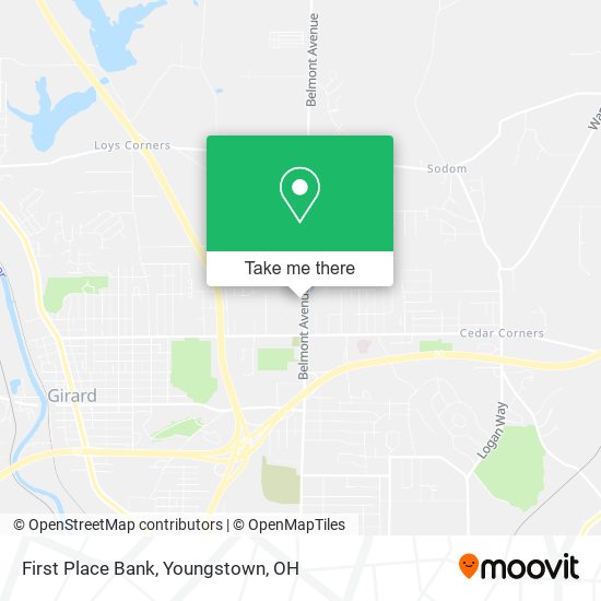 Mapa de First Place Bank