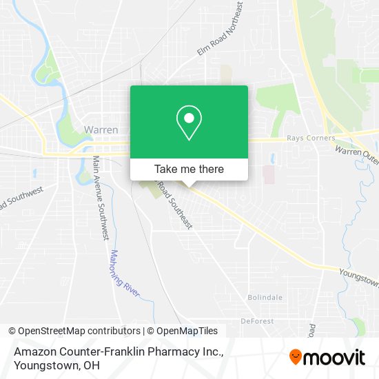 Amazon Counter-Franklin Pharmacy Inc. map