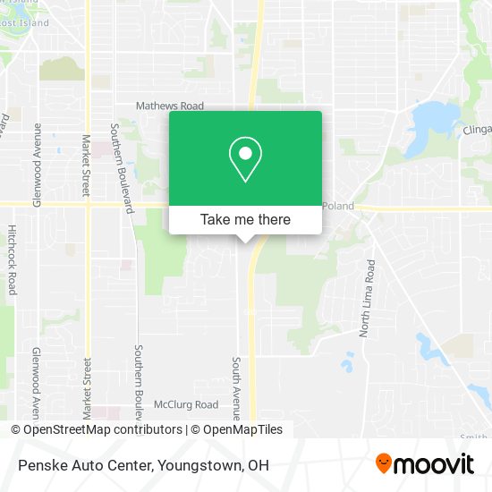 Mapa de Penske Auto Center