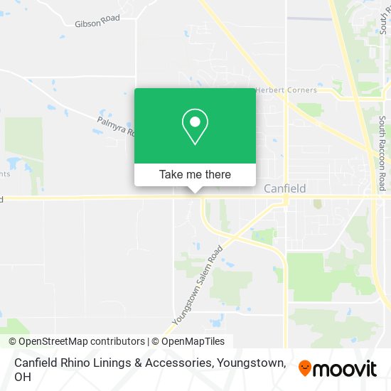 Mapa de Canfield Rhino Linings & Accessories