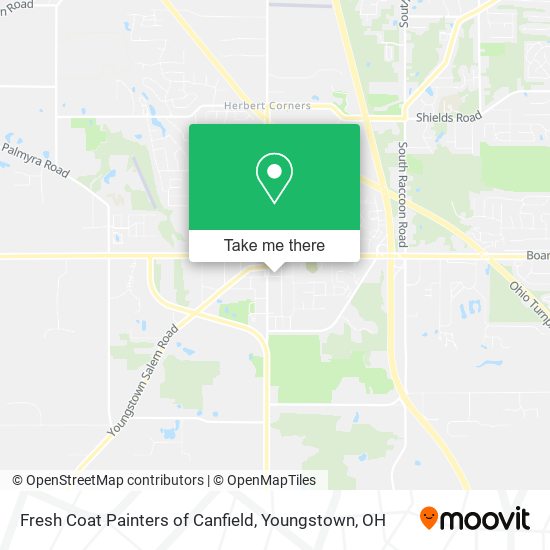 Fresh Coat Painters of Canfield map