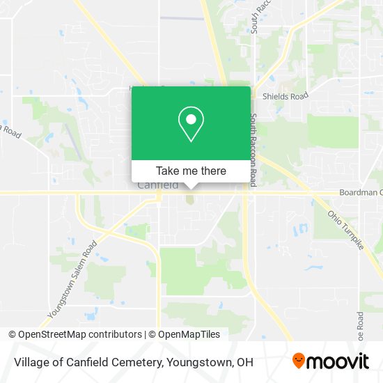 Village of Canfield Cemetery map