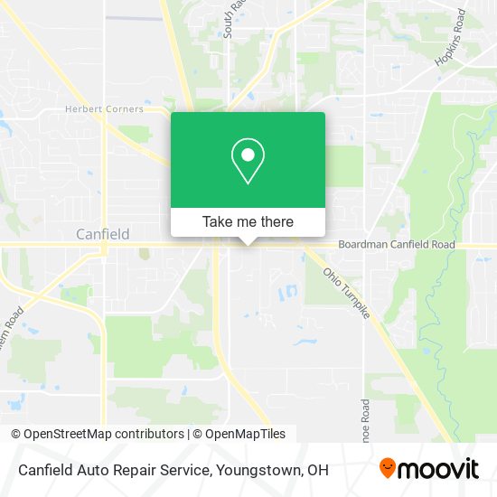 Mapa de Canfield Auto Repair Service