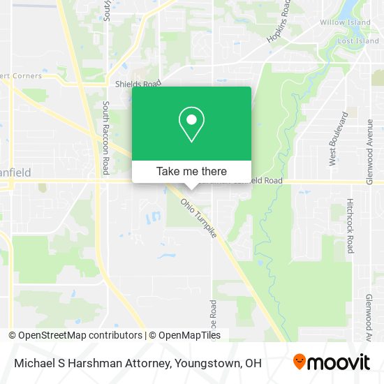 Michael S Harshman Attorney map