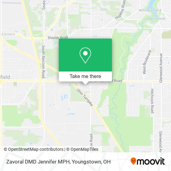 Zavoral DMD Jennifer MPH map