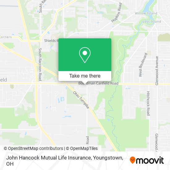 John Hancock Mutual Life Insurance map