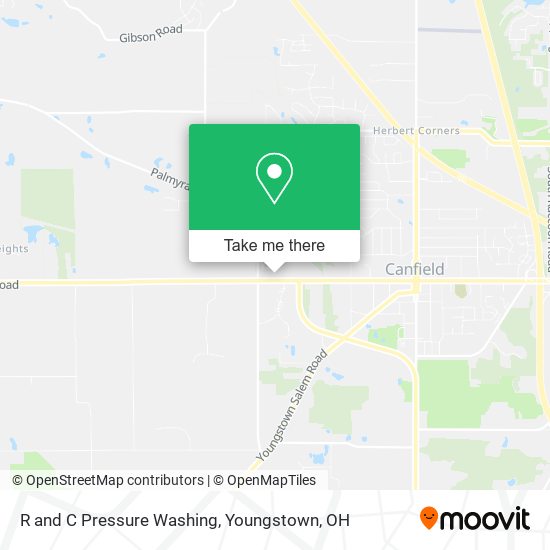 R and C Pressure Washing map