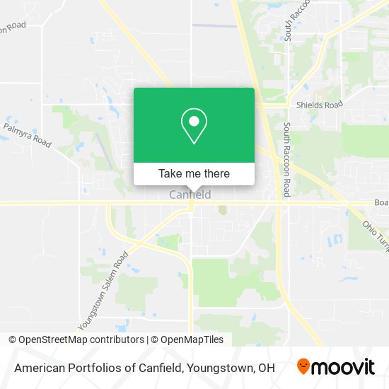Mapa de American Portfolios of Canfield