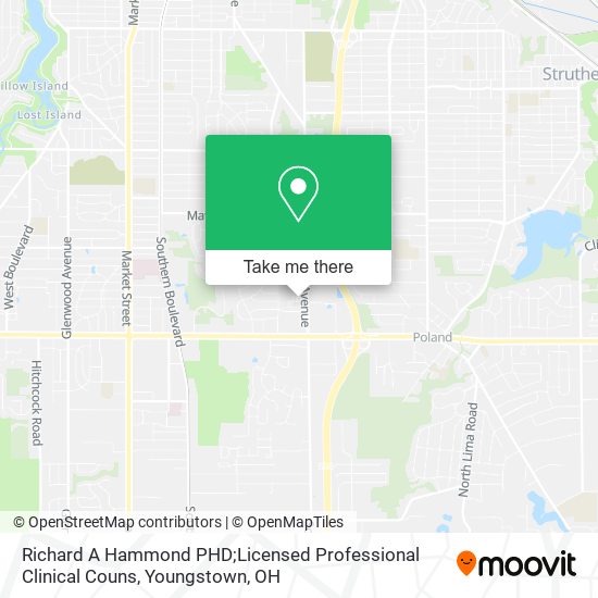 Richard A Hammond PHD;Licensed Professional Clinical Couns map