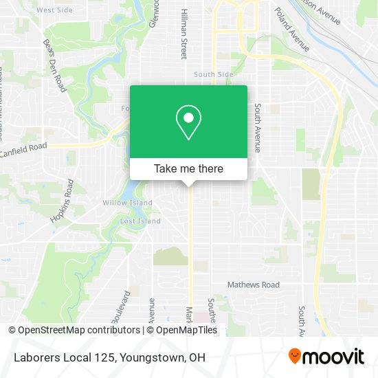 Laborers Local 125 map