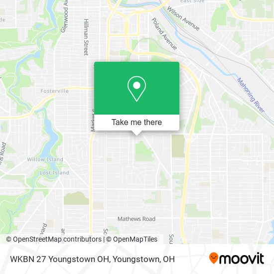 WKBN 27 Youngstown OH map