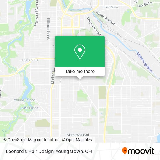 Leonard's Hair Design map