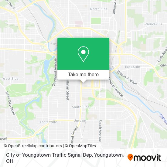 City of Youngstown Traffic Signal Dep map
