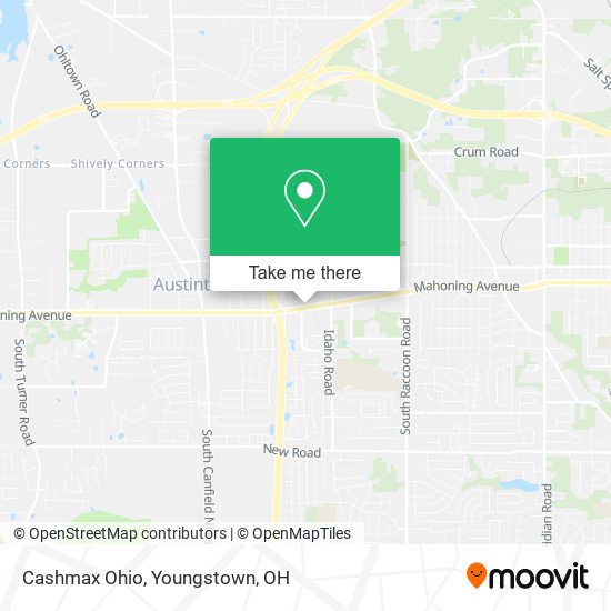 Cashmax Ohio map