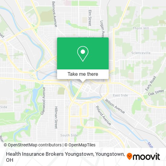 Mapa de Health Insurance Brokers Youngstown