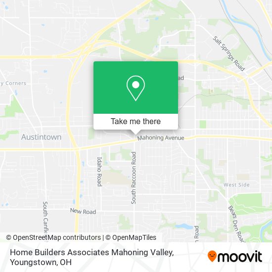 Mapa de Home Builders Associates Mahoning Valley