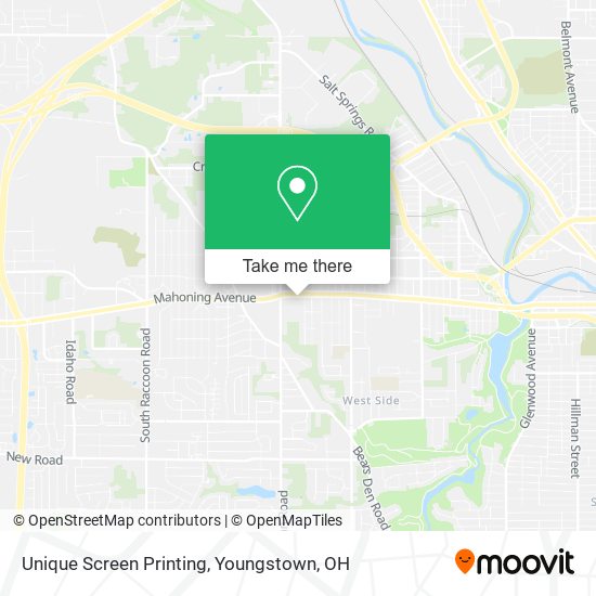 Unique Screen Printing map