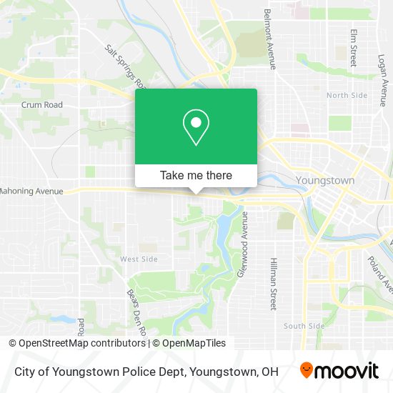 City of Youngstown Police Dept map