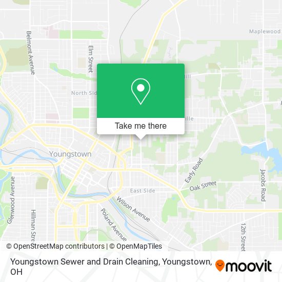 Youngstown Sewer and Drain Cleaning map