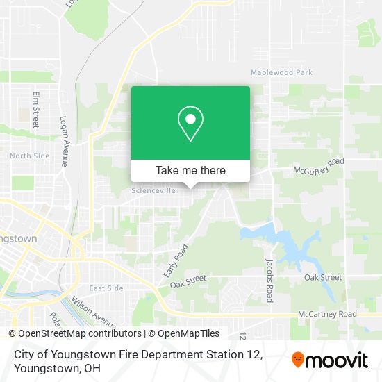 Mapa de City of Youngstown Fire Department Station 12