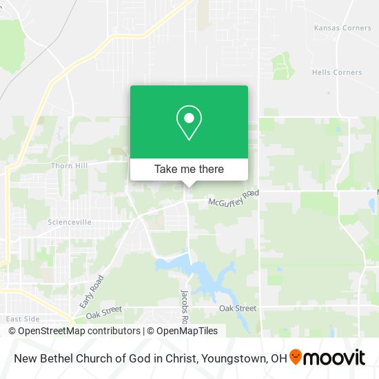 New Bethel Church of God in Christ map