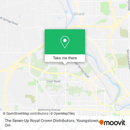 Mapa de The Seven-Up Royal Crown Distributors
