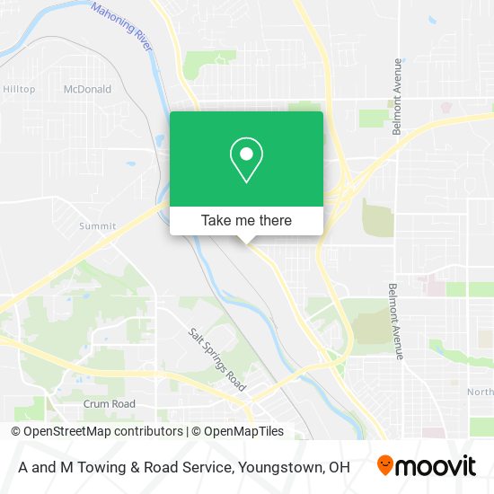 Mapa de A and M Towing & Road Service