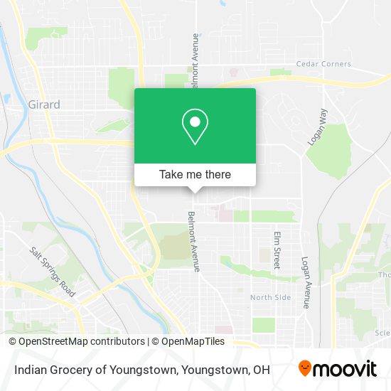 Indian Grocery of Youngstown map