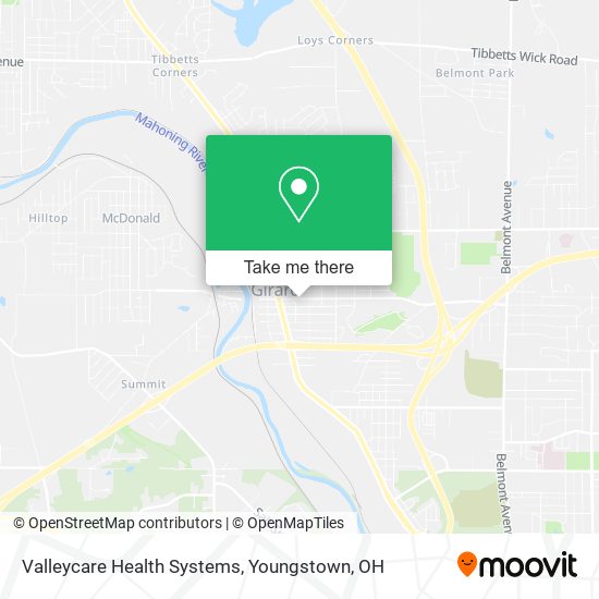 Valleycare Health Systems map