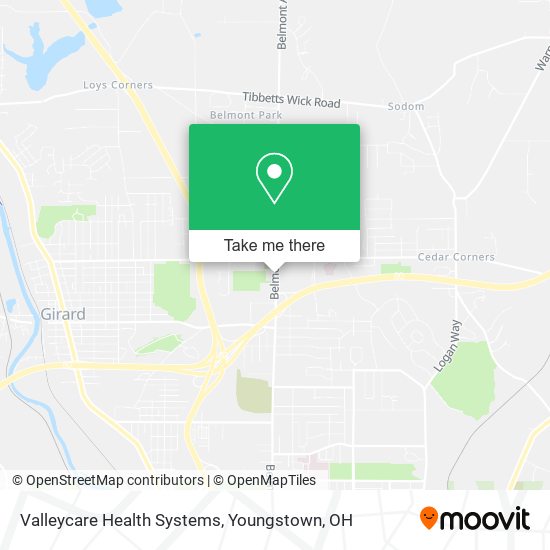 Mapa de Valleycare Health Systems