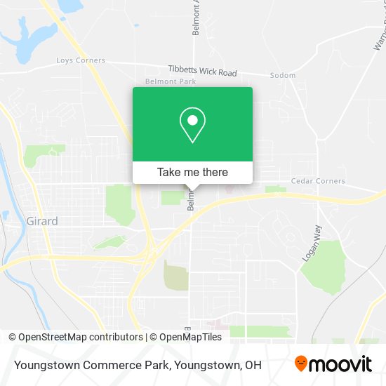Mapa de Youngstown Commerce Park