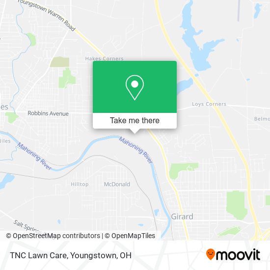 TNC Lawn Care map