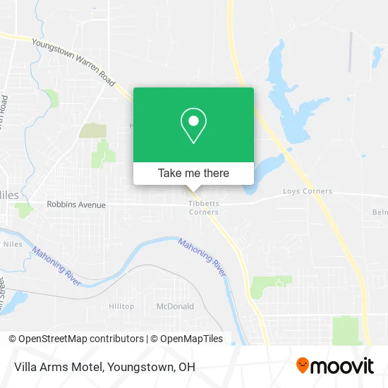 Villa Arms Motel map