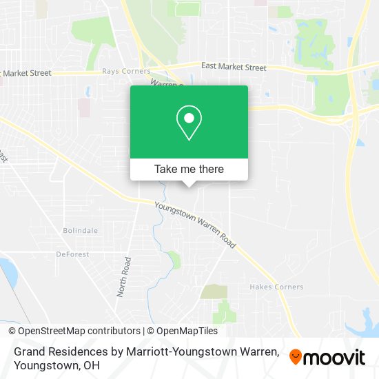 Mapa de Grand Residences by Marriott-Youngstown Warren