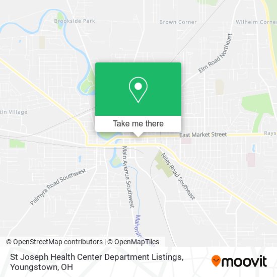 Mapa de St Joseph Health Center Department Listings