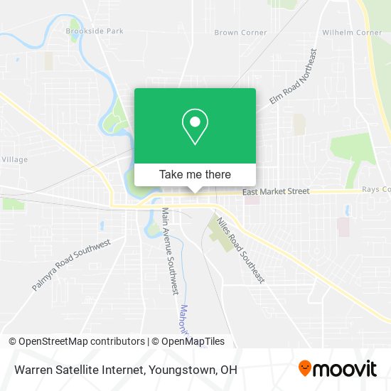 Mapa de Warren Satellite Internet