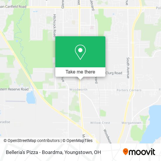 Mapa de Belleria's Pizza - Boardma
