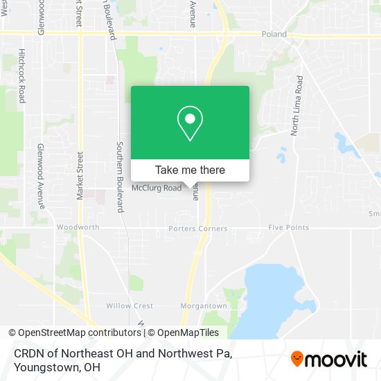 CRDN of Northeast OH and Northwest Pa map