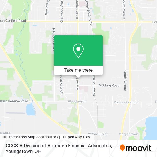 CCCS-A Division of Apprisen Financial Advocates map