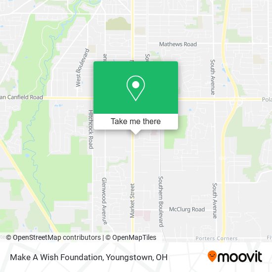 Make A Wish Foundation map