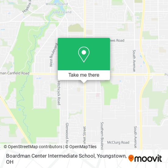 Boardman Center Intermediate School map