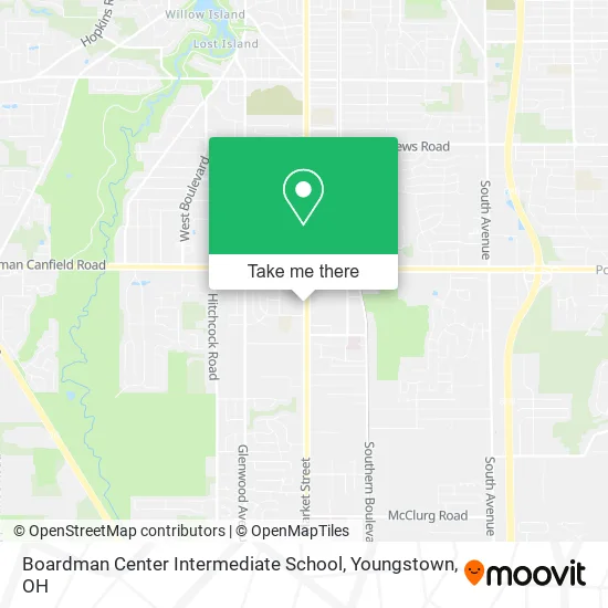 Boardman Center Intermediate School map
