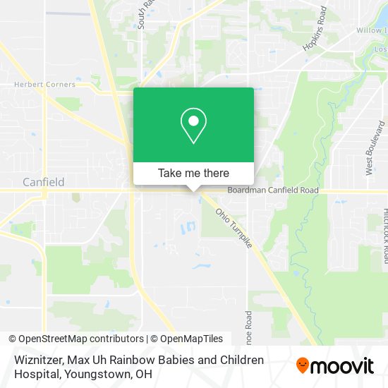 Wiznitzer, Max Uh Rainbow Babies and Children Hospital map