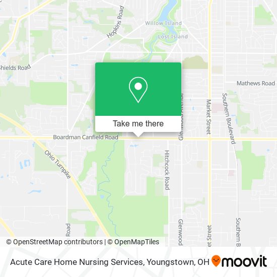 Acute Care Home Nursing Services map