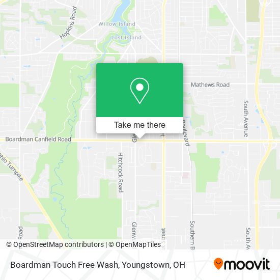 Boardman Touch Free Wash map