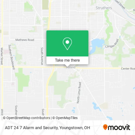 Mapa de ADT 24 7 Alarm and Security